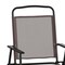 Flash Furniture Brown Folding Sling Patio Chairs with Armrests, 4PK 4-GM-SC098-BR-GG - alternate 4